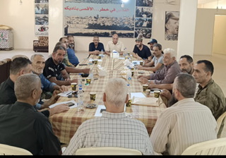 اجتماعًا تحضيريًا للقوة الأمنية في مخيم عين الحلوة