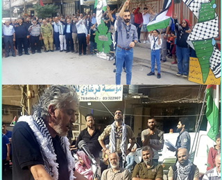 افا الكشفية والارشادية ترفع العلم و تفتتح تقاطع طوفان الأقصى في نهر البارد