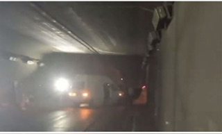 تركيب شبكة إنارة داخل نفق المطار بيروت