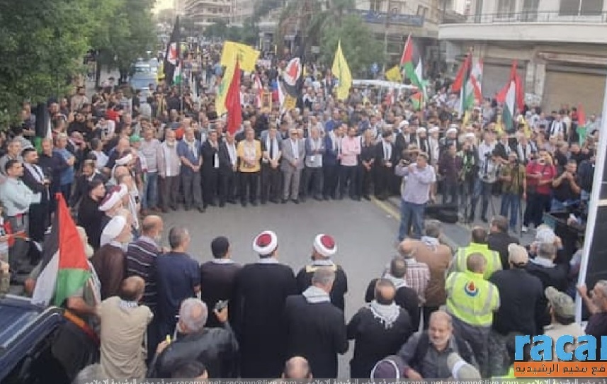 مسيرة في صيدا رفضا للجرائم الصهيونية في غزة