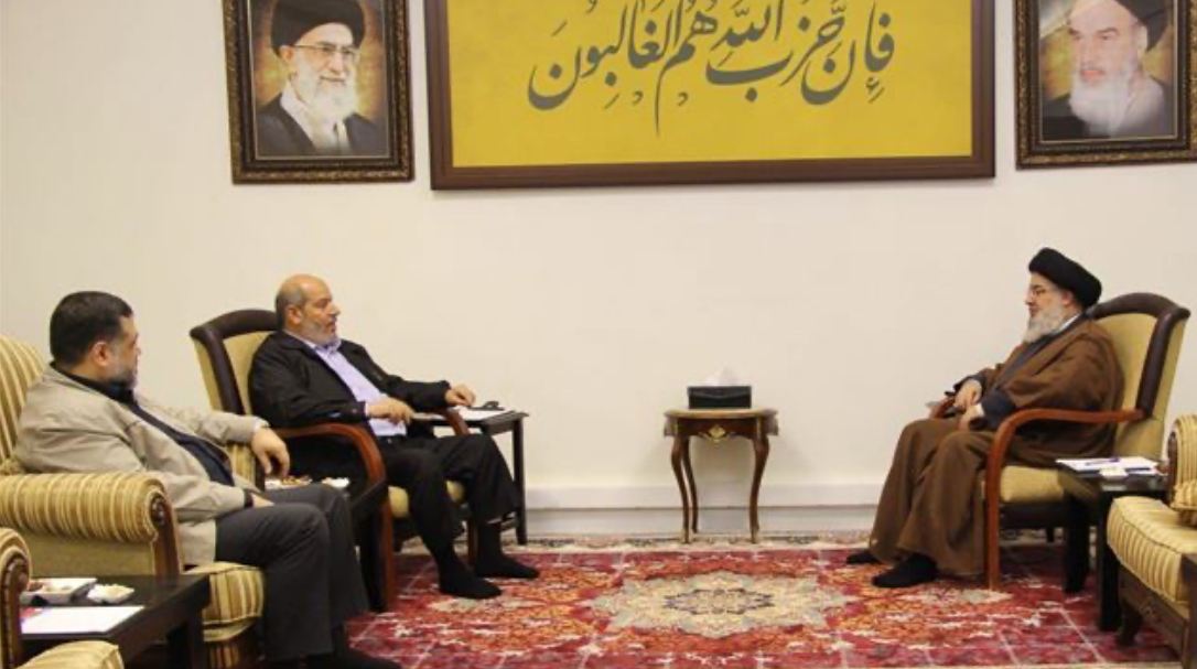 نصر الله يلتقي نائب ‏رئيس حركة حماس في قطاع غزة