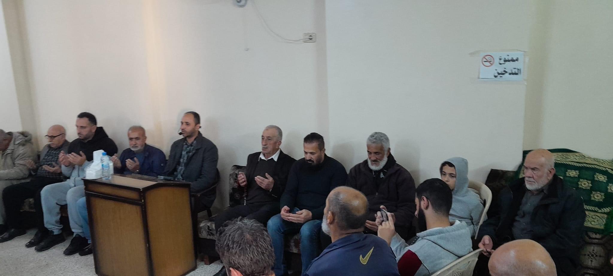 مجلس عزاء لروح الفقيد محمد محمود طه  / نهر البارد