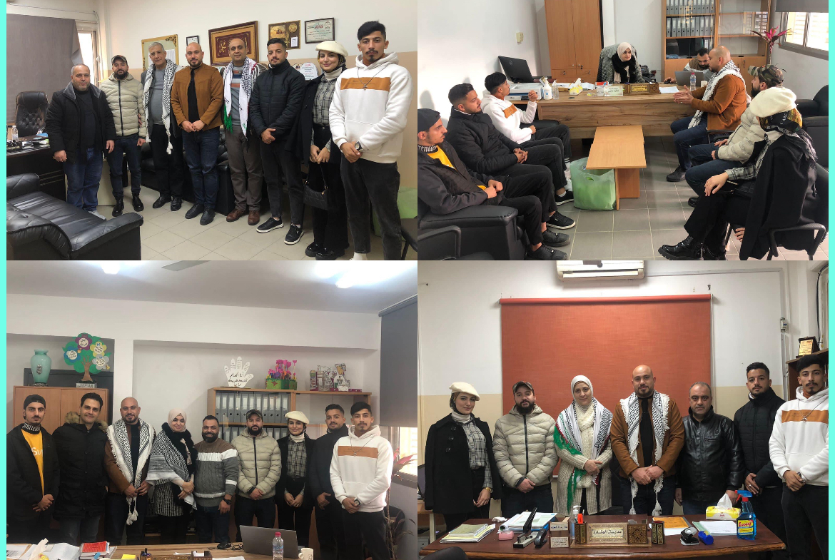 المكتب الطلابي الحركي يجول على مدارس نهر البارد