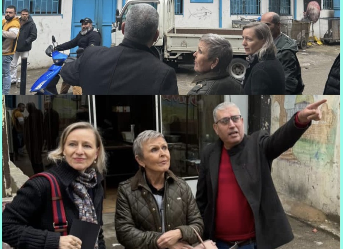 السفيرة الفنلندية تزور مخيم عين الحلوة