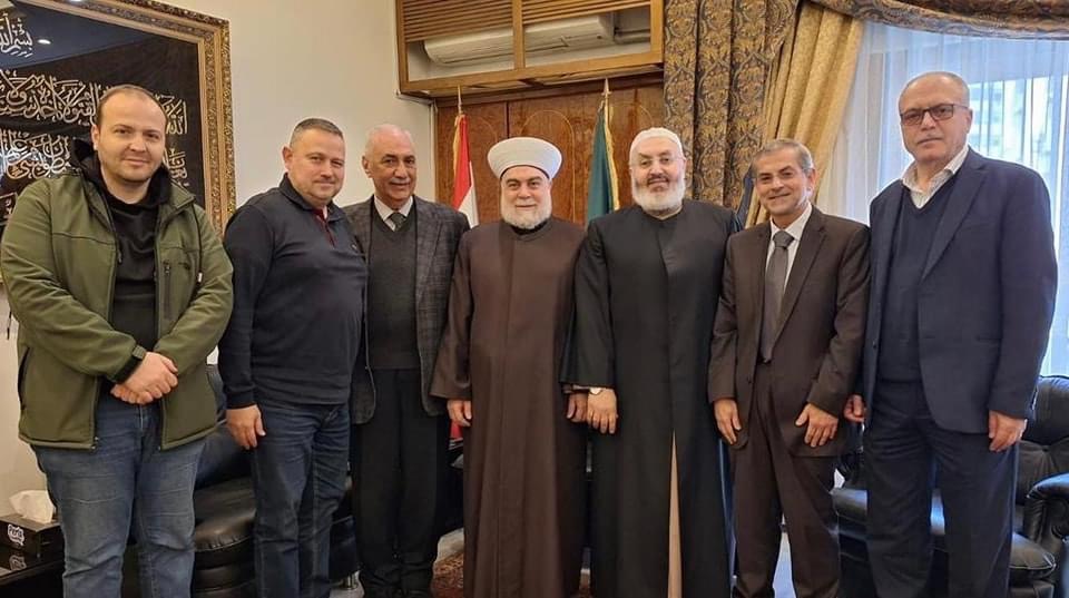 وفد من مؤسسات العزم يزور المفتي إمام دار الفتوى