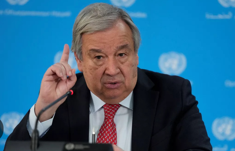 غوتيريش: الفلسطينيون في غزة يعانون بشكل مرعب من الجوع والألم