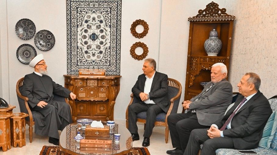 الشيخ قراقيره يستقبل سفير فلسطين ووزير الزراعة