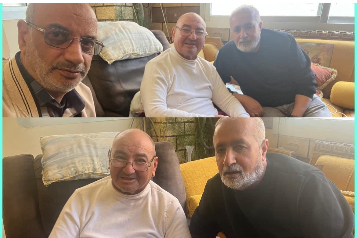 وفد من "موقع طيور الاعلام" يعود المربي الحاج جمال عوض