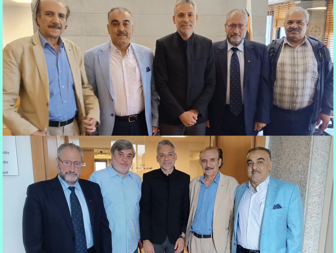 رئيس اتحاد المهندسين الفلسطينيين  يهنئ نقيب  المهندسين اللبنانيين في بيروت