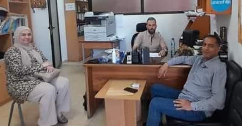 الاستاذ عاصف موسى يزور مدرسة حطين ويلتقي مديرها