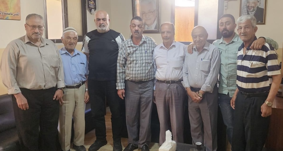 حركة "فتح" تستقبل وفدا من قوات الصاعقة في مخيم نهر البارد