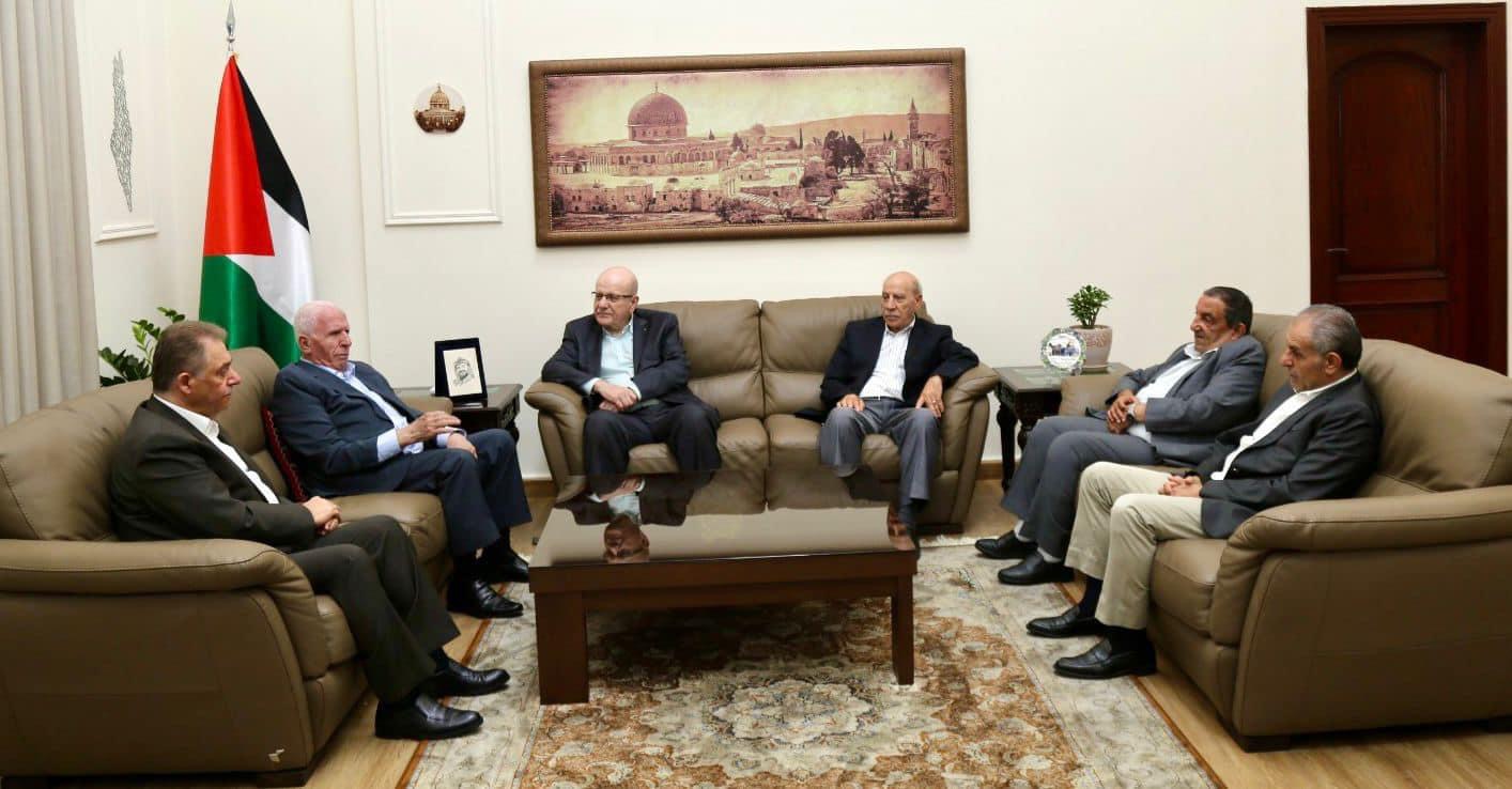 الاحمد يلتقي الامين العام للجبهة الديمقراطية فهد سليمان