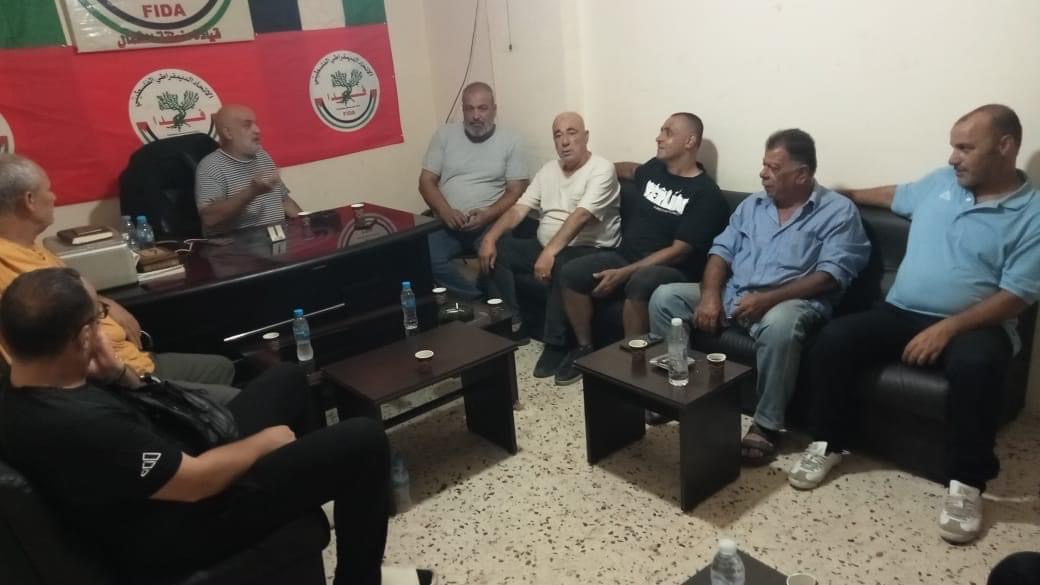 حركة "فتح" تزور حزب الإتحاد الديمقراطي الفلسطيني "فدا" في مخيم البداوي