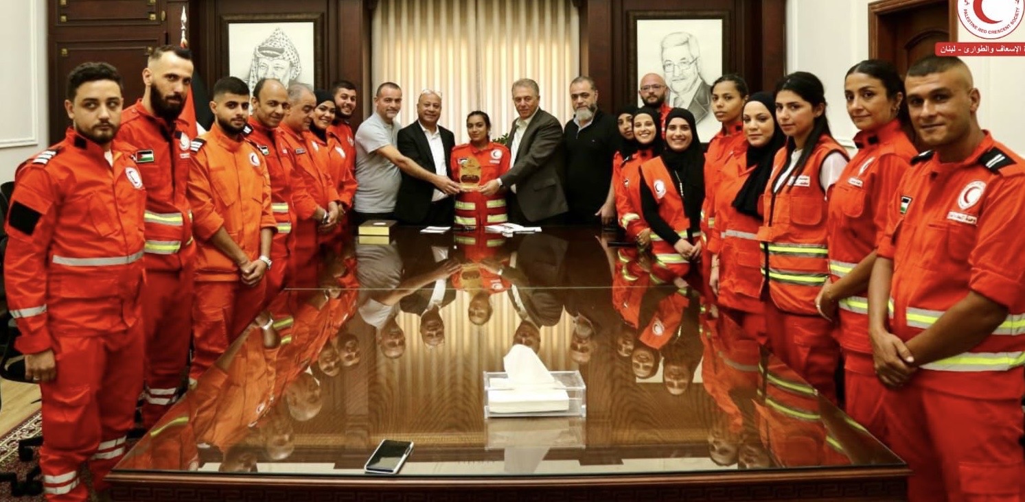 وحدة الإسعاف والطوارئ" تلتقي  سفير فلسطين في لبنان