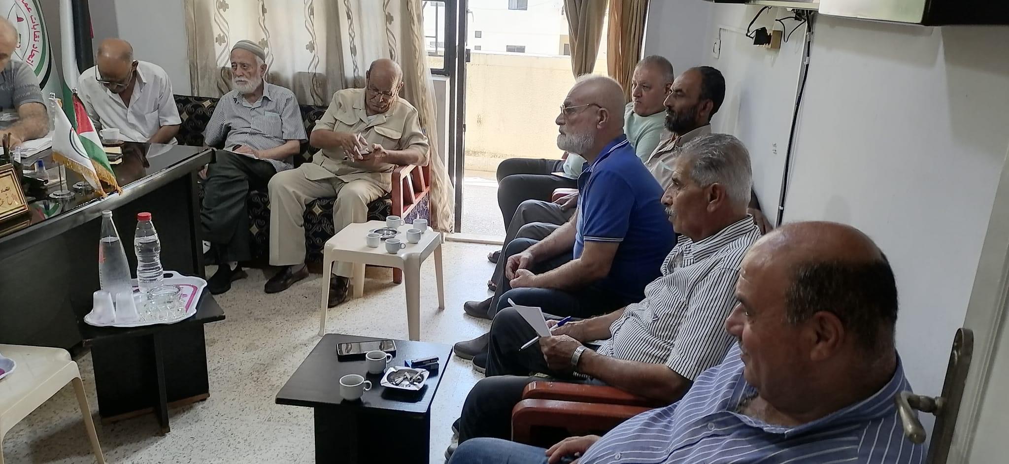 نقابات عمال فلسطين -فرع لبنان تعقد اجتماعها الدوري