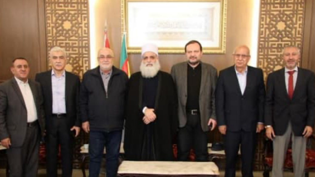 شيخ العقل التقى وفداً من الاحزاب: تضامن اللبنانيين هو السلاح الامضى في المواجهة