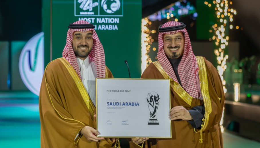 السعودية تستلم وثيقة استضافة كأس العالم 2034 ا
