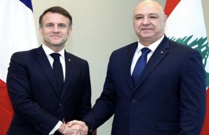 اتصال بين ماكرون وعون بشأن وقف اطلاق النار