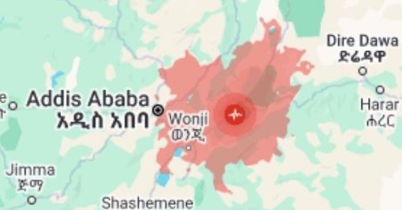 زلزالٌ عنيف يهزّ إثيوبيا