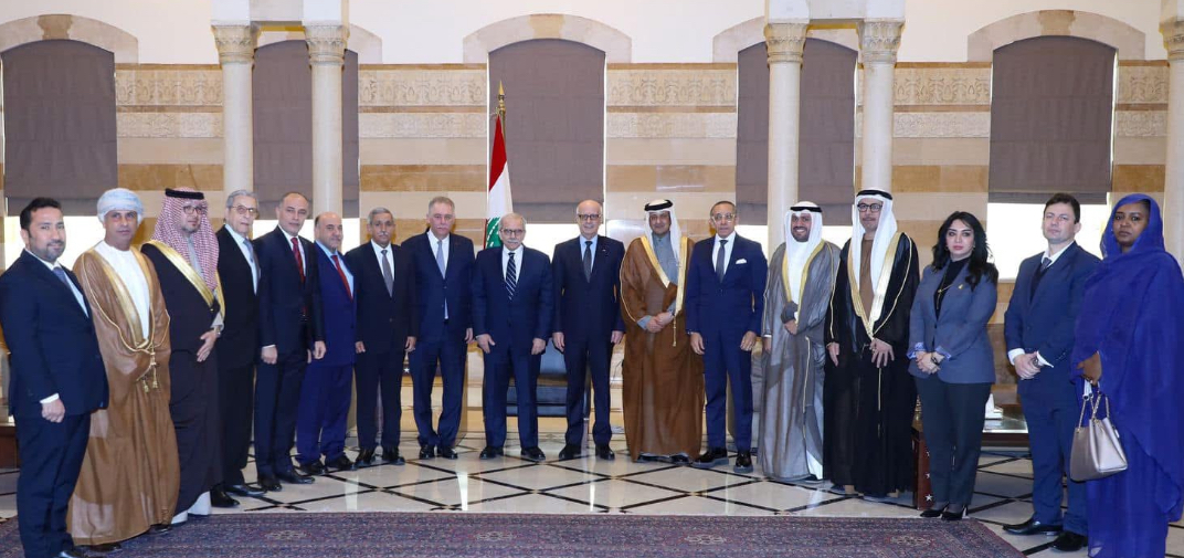 رئيس الوزراء اللبناني يستقبل  السفراء العرب في لبنان