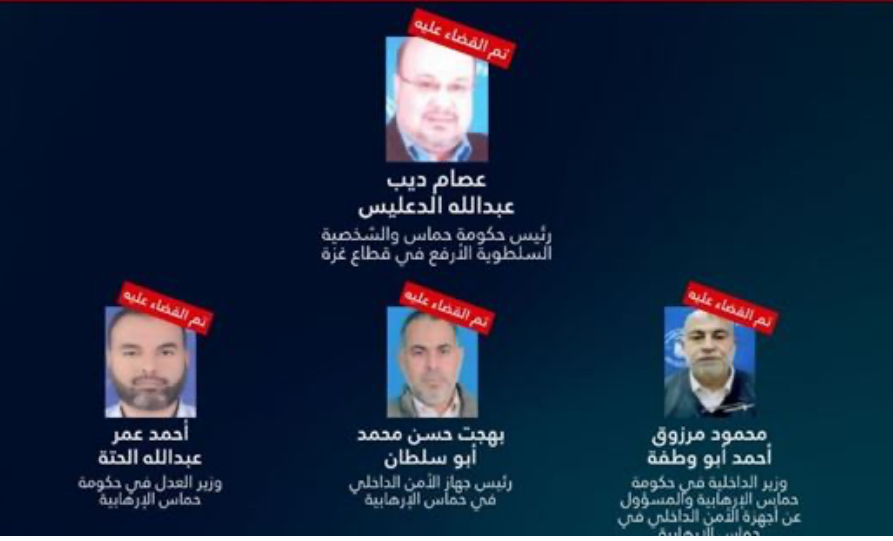 إسرائيل تغتال رئيس حكومة حماس وعدداً من قادتها