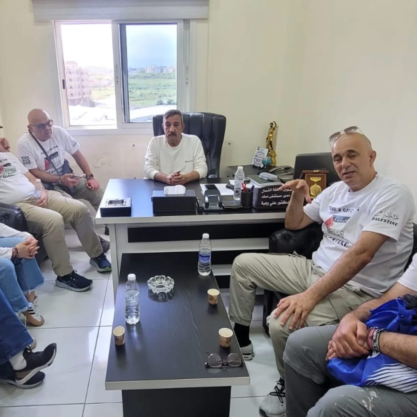 وفد من "سيسيكو" و"جمعية اغاثة أطفال فلسطين" يزور "جمعية الهلال الأحمر الفلسطيني" في الشمال