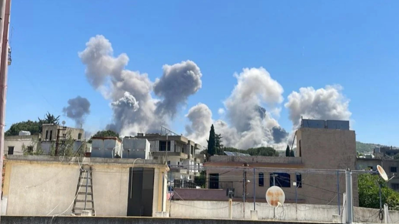 غارات عنيفة تستهدف النبطية /جنوب لبنان