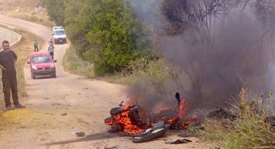 شهيد باستهداف مباشر لدراجة نارية في حولا