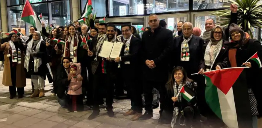 توقيع اتفاقية توأمة بين مدينتي نابلس وبرنت البريطانية