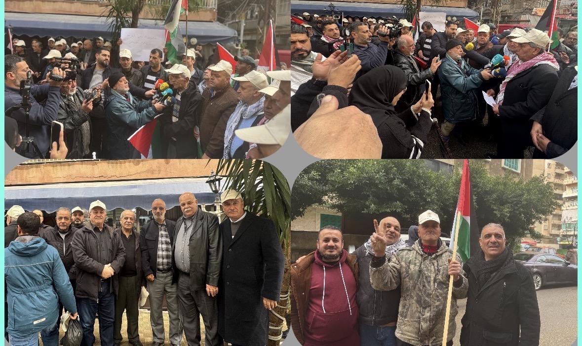 اعتصام جماهيري في طرابلس رفضًا لقرارات المفوض العام لوكالة "الأونروا"