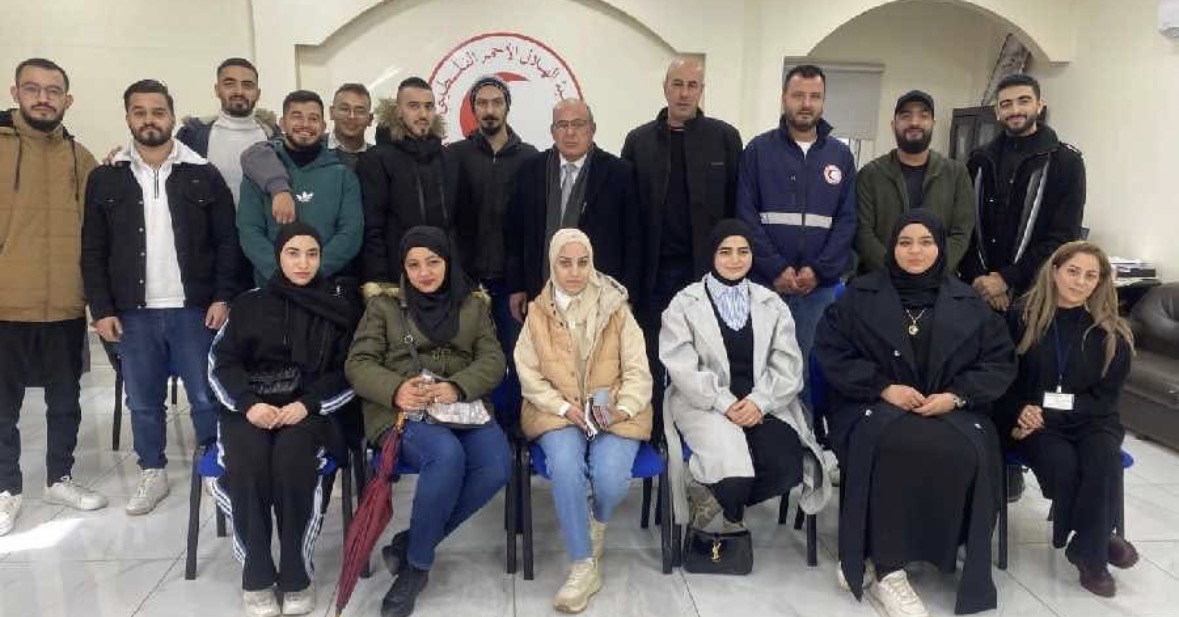 وفد من الإدارة المركزية في الهلال الأحمر الفلسطيني – إقليم لبنان يزور مستشفيات الجمعية