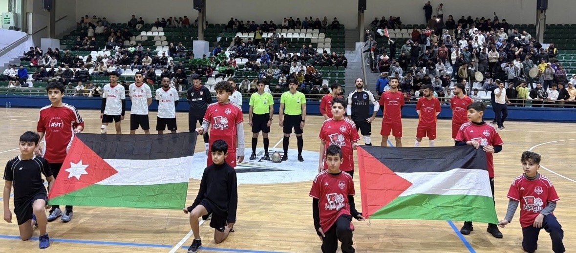 فوز فريق شباب فلسطين على نادي حمادة الأردني في  المنية