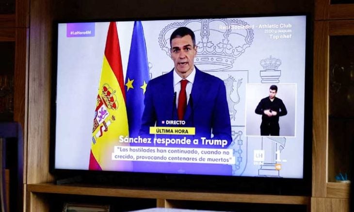 رئيس الوزراء الإسباني يرد على ترامب: لا للحرب.. ولا يمكن التلاعب بمصير الملايين