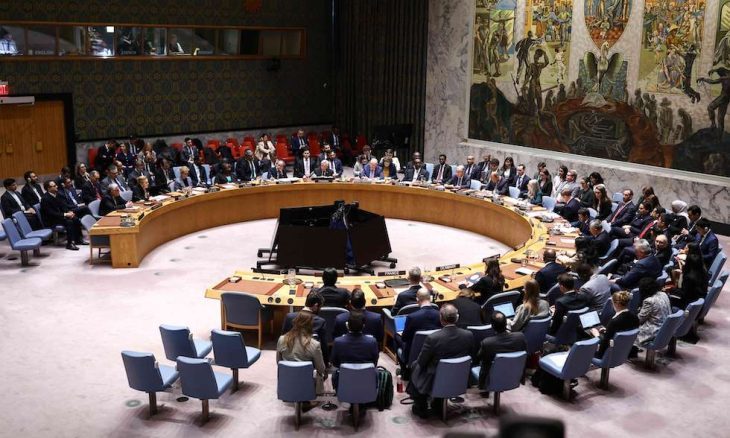 مسودة مشروع قرار روسي أمام مجلس الأمن لوقف الأنشطة العسكرية في الشرق الأوسط