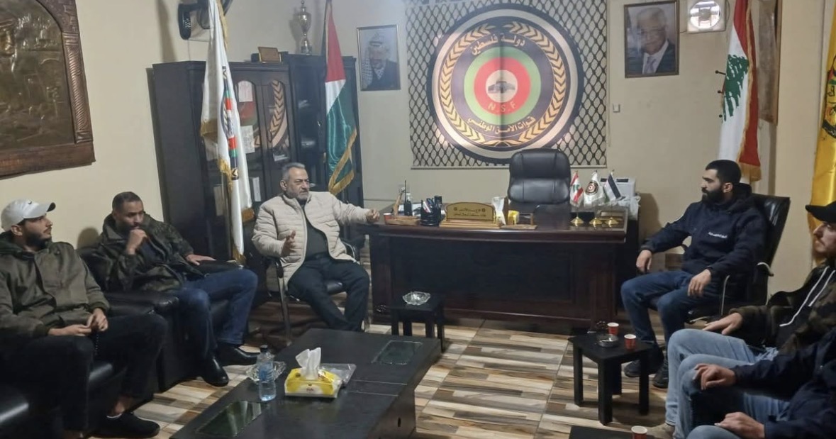 قوات الأمن الوطني الفلسطيني في شمال لبنان تستقبل أفواج الإطفاء الفلسطينية في لبنان - فوج مخيم نهرالبارد.