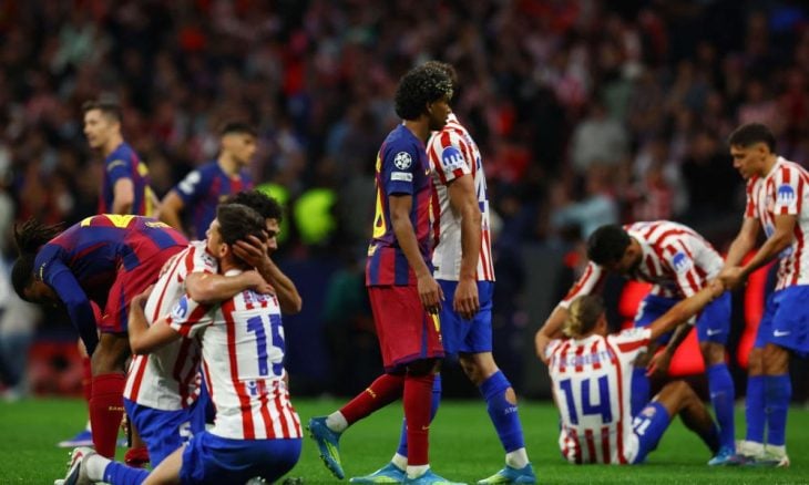أتليتيكو مدريد يطيح ببرشلونة ويتأهل لقبل نهائي دوري أبطال أوروبا