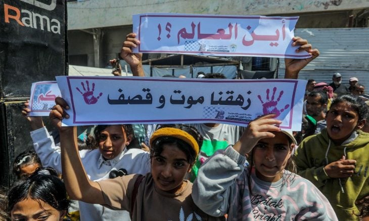 فلسطينيون يحيون ذكرى النكبة وسط مطالبات بالإفراج عن الأسرى- (صور)
