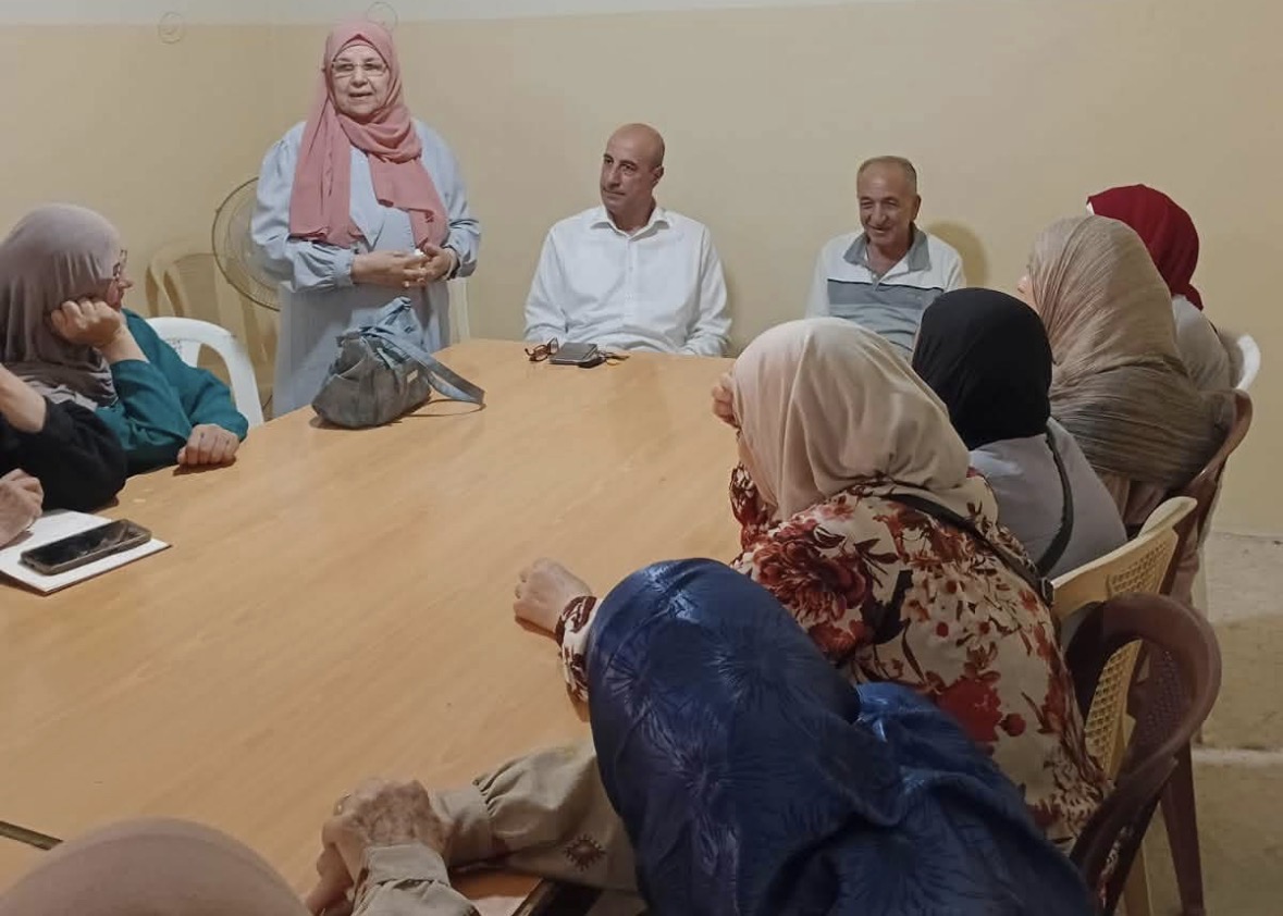جمعية الهلال الأحمر الفلسطيني. مستشفى صفد تنظم   محاضرة توعوية حول أمراض الكلى والفشل الكلوي المزمن في مخيم البداوي