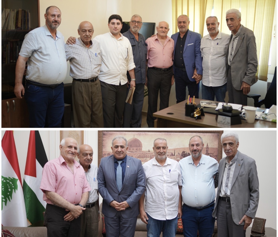 وفد من المجتمع المدني في مخيم نهر البارد يبحث أوضاع الأهالي مع السفير الفلسطيني و مسؤولين فلسطينيين في بيروت