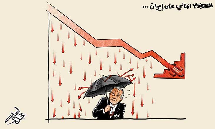 الهجوم المالي على ايران