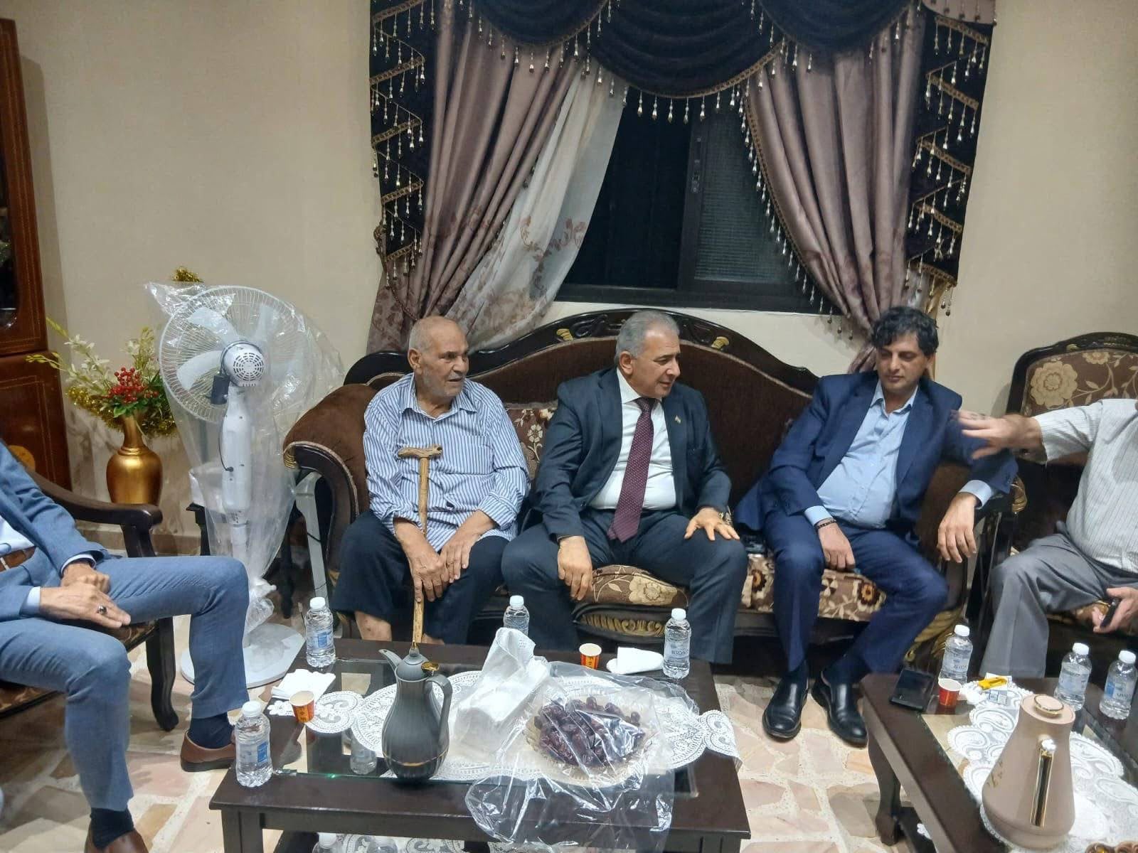 بتوجيهات من الرئيس: السفير الاسعد يعزي عائلتي مبدى والطيار في مخيم نهر البارد